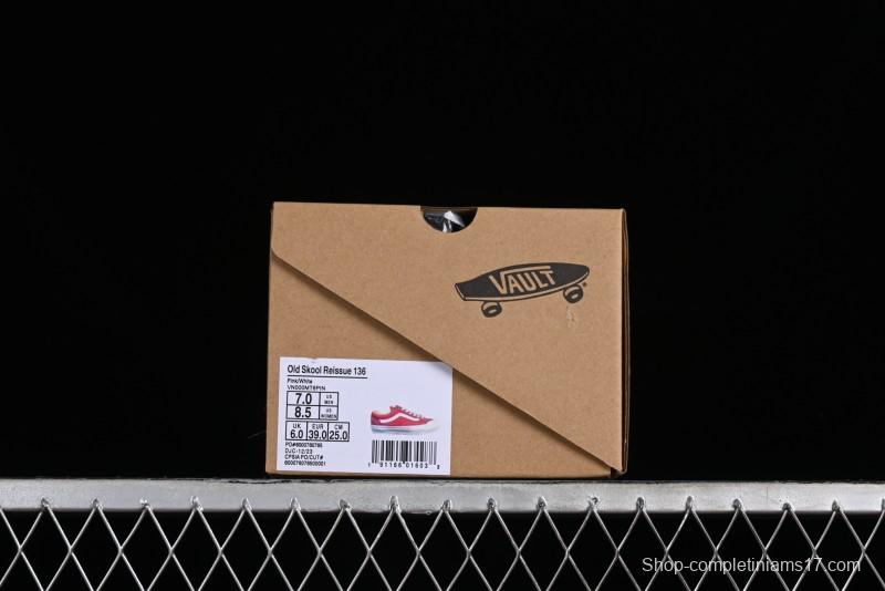 Vans Style 36 Decons Dragon Fruit Color Half-Moon Toe Vulcanized Casual Skate Shoes - VN000MT6PIN