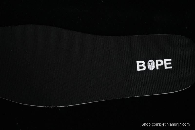 Nike SB Dunk Low BAPE Collaboration - Off-White Black Swoosh Anniversary Custom Low-Top Casual Skate Shoes - XD6188-037