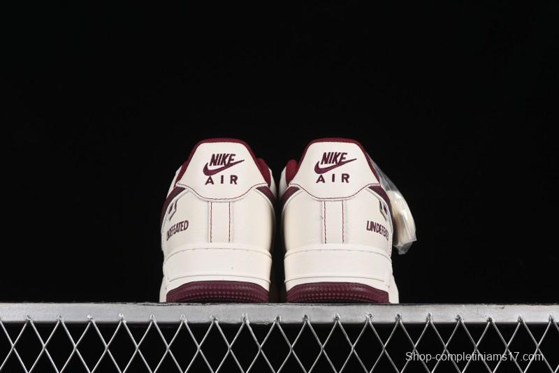 Nike Undefeated Air Force 1'07 Low Casual Sneakers with Custom Leather and Reflective Details - UT2023-206