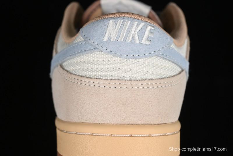 Nike Dunk Low SB Sanddrift Blue Vintage Suede and Light Blue Accent Casual Skate Shoes - HF0106-100