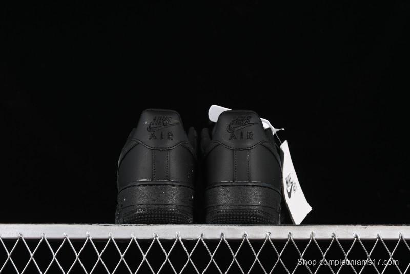 Nike Air Force 1 '07 Low Graffiti Black Silver Anime Hand-Painted Casual Sneakers - CW2288-012