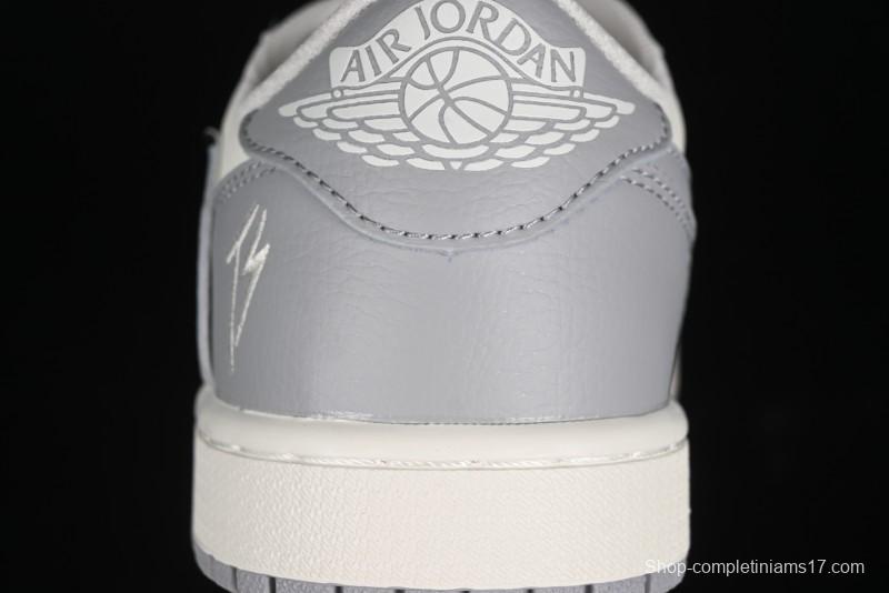 Nike Travis Scott x Fragment Design x Air Jordan 1 Low OG SP AJ1 Collaboration Sneakers - DM7866-021