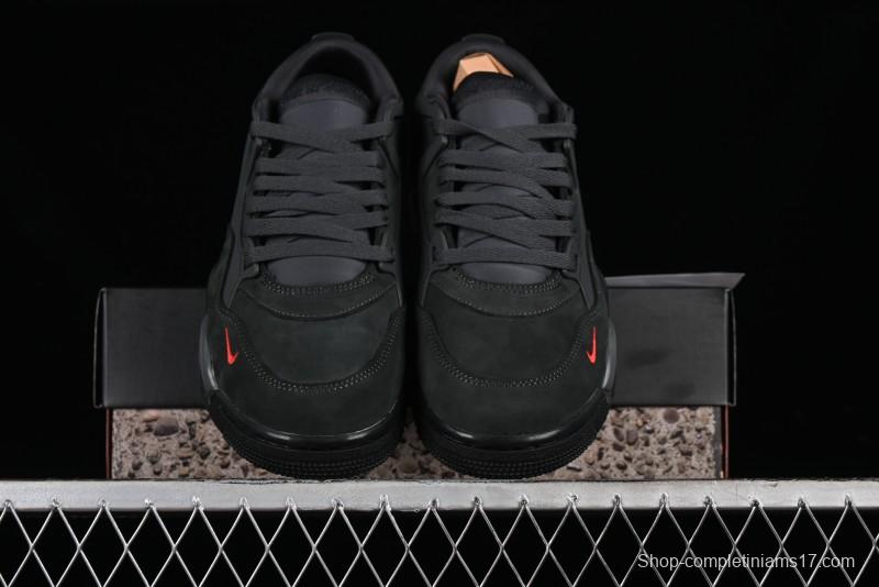 Nike Air Jordan 4 Remastered Retro Sneakers with Suede and Textile Upper - HF4334-004