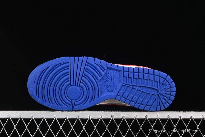 Nike SB Dunk Low Championship Collaboration - Off-White Red Swoosh Anniversary Custom Low-Top Casual Skate Shoes - KK1688-021