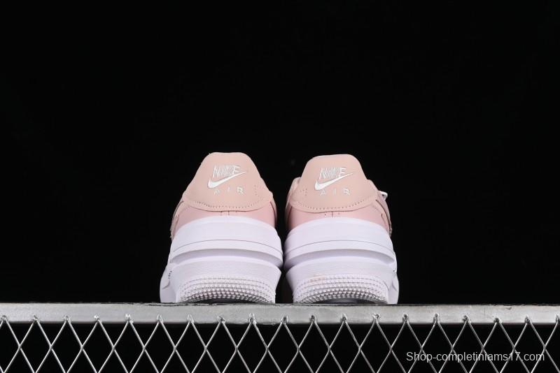 Nike Air Force 1 PLT Low-Top Casual Sneakers with Speed-Inspired Swoosh Design - DJ9946-602