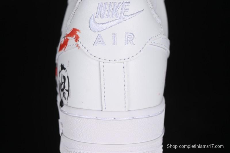 Nike Air Force 1 '07 Low Black Myth Wukong Custom Spray Paint Gift Box Low-Top Casual Sneakers - ZH0316-043