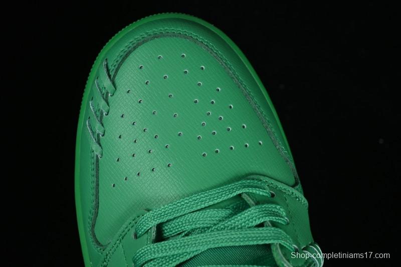 Nike Air Jordan 1 Low "Method of Make" Casual Sneakers in Green and Gold - FN5032-300