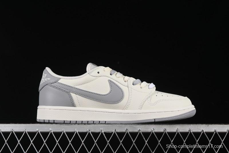 Nike Travis Scott x Fragment Design x Air Jordan 1 Low OG SP AJ1 Collaboration Sneakers - DM7866-021