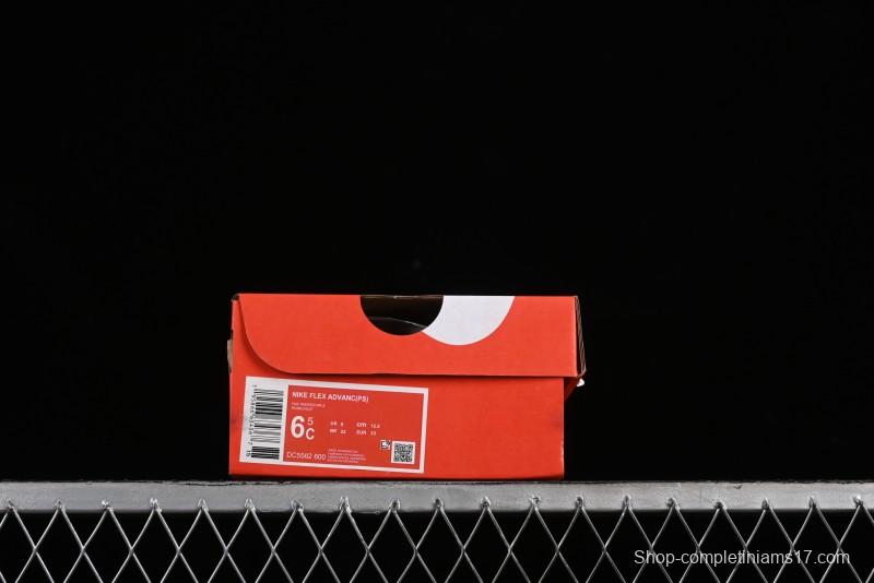 Nike Flex Advance Hook and Loop Breathable Soft Lightweight Kids Shoes - DC5562-600