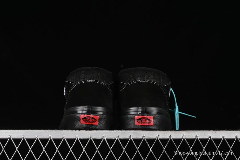 Vans Half Cab 33 DX Black Knight Anaheim Classic Retro Skate Shoes - VN0A5KX6BKA