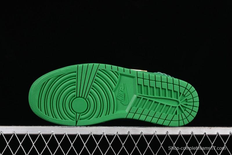Nike Air Jordan 1 Low "Method of Make" Casual Sneakers in Green and Gold - FN5032-300