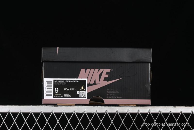 Nike Air Jordan 1 Low AJ1 Retro Basketball Shoes with Mocha Suede Accents - CZ0790-102