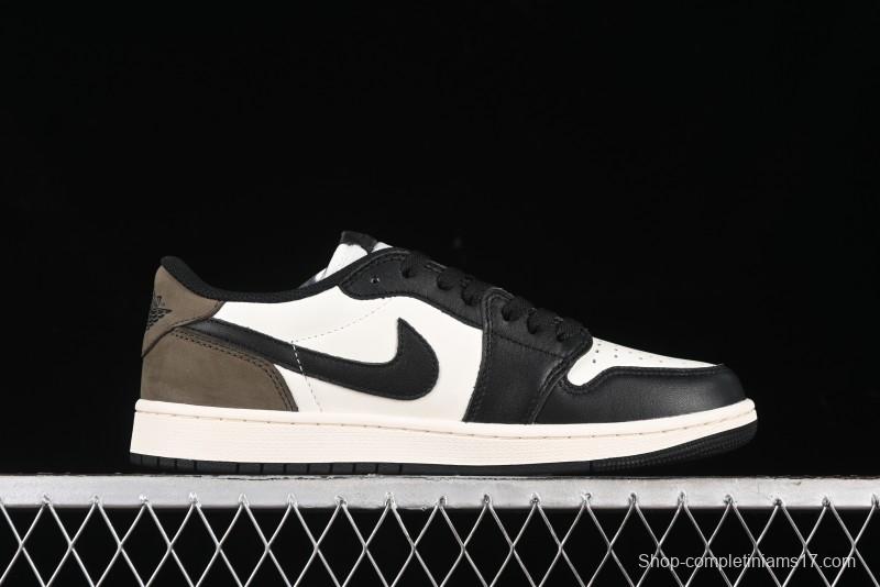 Nike Air Jordan 1 Low AJ1 Retro Basketball Shoes with Mocha Suede Accents - CZ0790-102