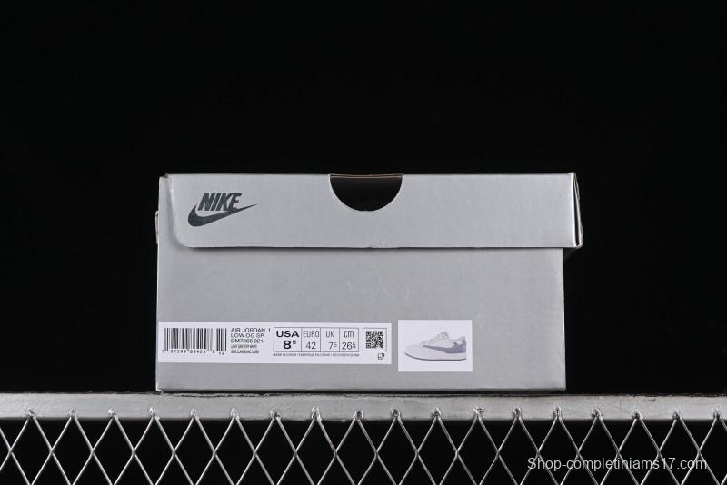 Nike Travis Scott x Fragment Design x Air Jordan 1 Low OG SP AJ1 Collaboration Sneakers - DM7866-021