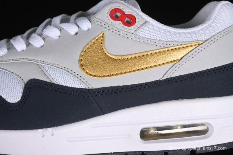 Nike Air Max 1 Retro Running Shoes with Half-Sole Air Cushion - HM9604-400