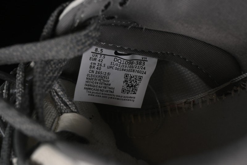 Nike SB Dunk Low Gucci Collaboration Anniversary High-End Custom Sneakers in Off-White & Dark Gray Swoosh - DQ1098-383