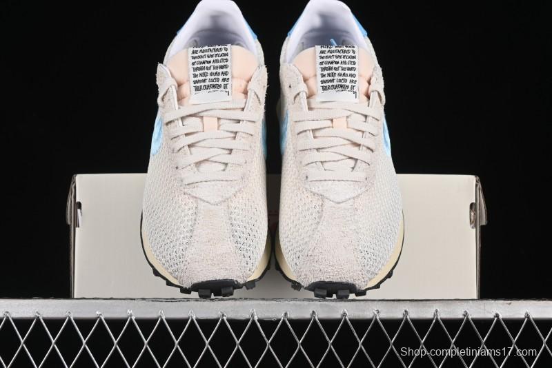 Nike Stussy Roshe Run LD-1000 Comfortable Versatile Non-Slip Durable Waffle Low-Top Casual Running Shoes - FQ5369-001