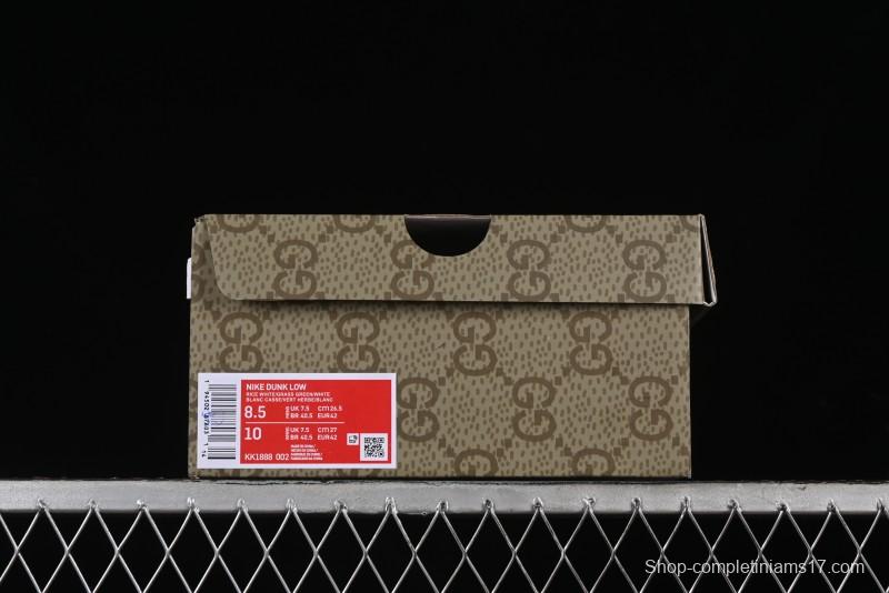 Nike SB Dunk Low Gucci Collaboration Anniversary High-End Custom Sneakers - KK1888-002