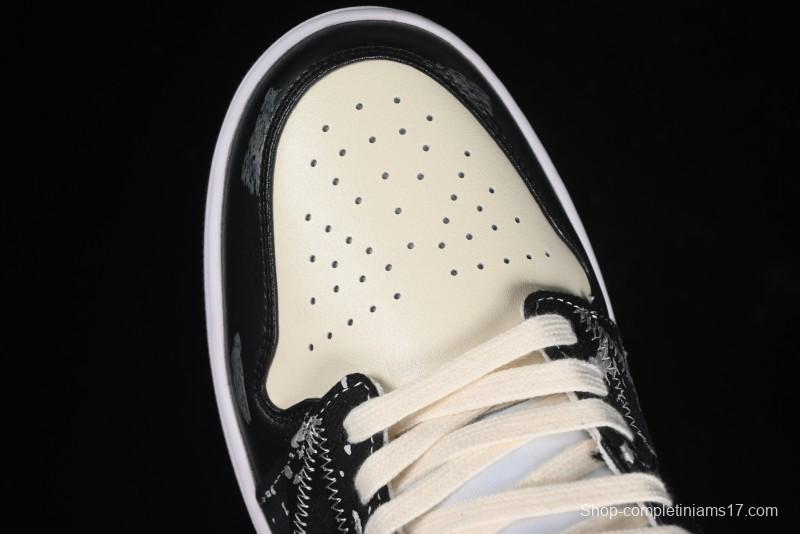 Nike Air Jordan 1 Low AJ1 Panda Prank Universe Exploration Custom Casual Sneakers - 553558-132