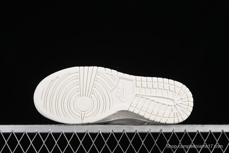 Nike SB Dunk Low Supreme Collaboration - Off-White Green Check Anniversary Customized Low-Top Casual Skate Shoes - DQ1098-391