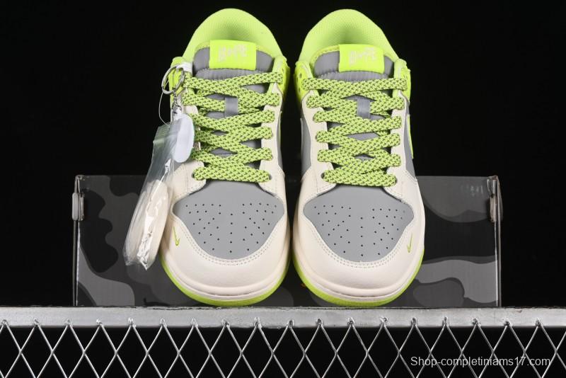 Nike SB Dunk Low BAPE Collaboration - Anniversary Premium Custom Low-Top Casual Sneakers - BB8969-005