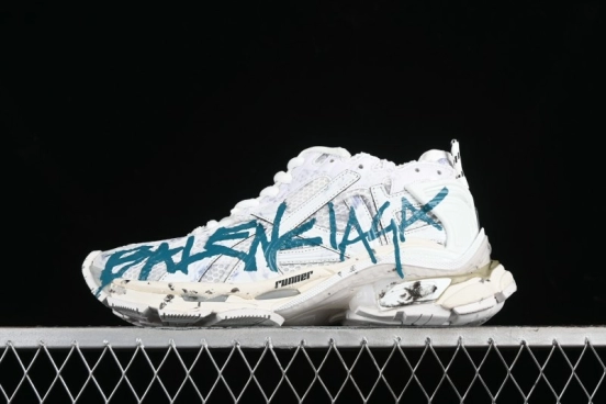 Balenciaga Runner Kith Four Color Retro Casual Shoes - W3RNY0133