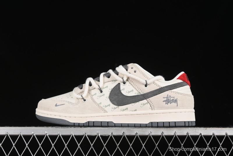 Nike SB Dunk Low Stussy Anniversary Edition Custom Low-Top Casual Sneakers - SJ2068-280