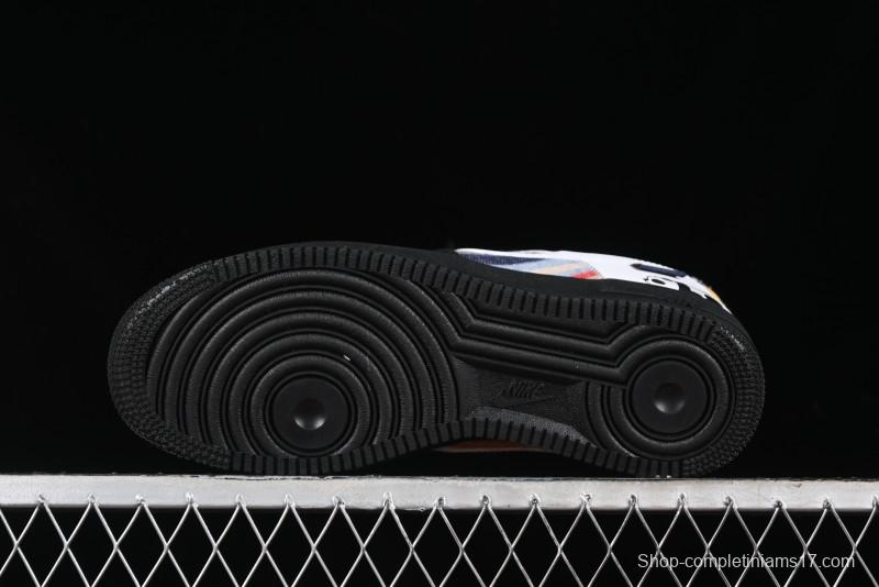 Nike Air Force 1 '07 Low Casual Sneakers with Lazy Panda Design - CW1188-768