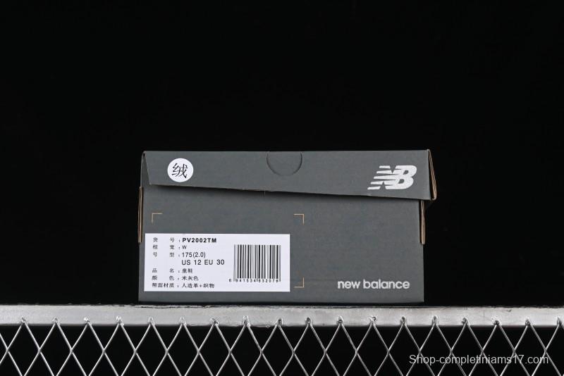 New Balance 2002R Series Hook and Loop Kids Shoes with Fleece Lining - PV2002TM