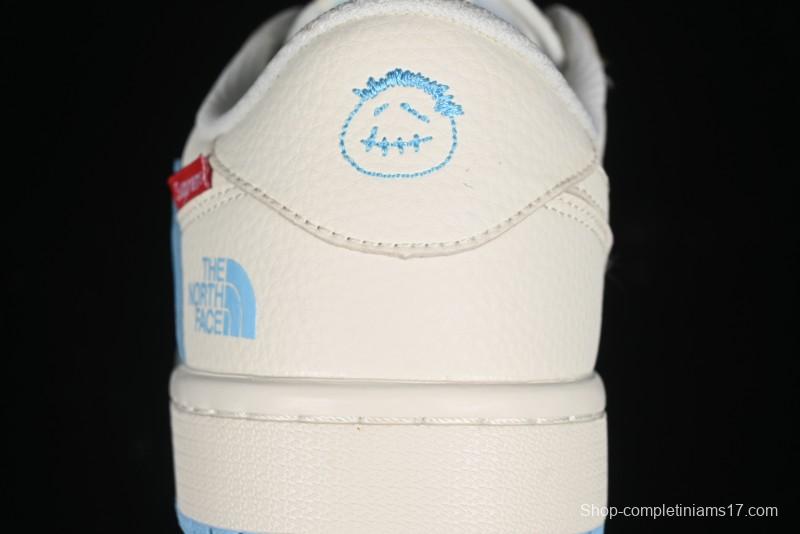 Nike Travis Scott x Fragment Design x Air Jordan 1 Low OG SP AJ1 Supreme North Face Collaboration - DIY1688-002