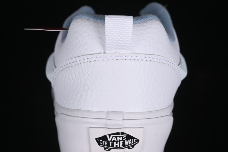 Vans Classics Knu Skool Full Grain Leather White Bread Sneakers - VN0009QCDSB