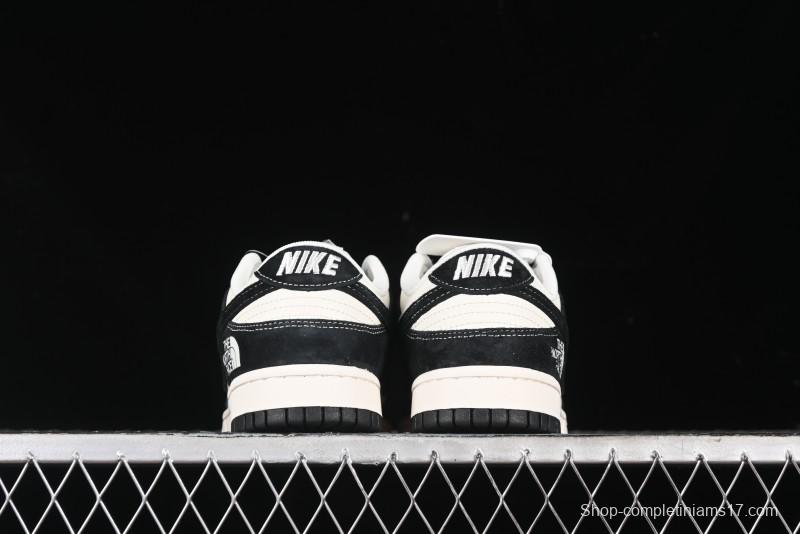 Nike SB Dunk Low The North Face Collaboration - Black Pig Eight Black Hook Anniversary High-End Custom Low-Top Casual Sneakers - SJ1089-011