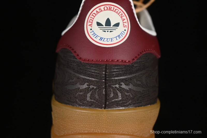 Adidas Originals Gazelle Indoor Retro Casual Slip-Resistant Wear-Resistant Low-Top Sneakers - JP5671