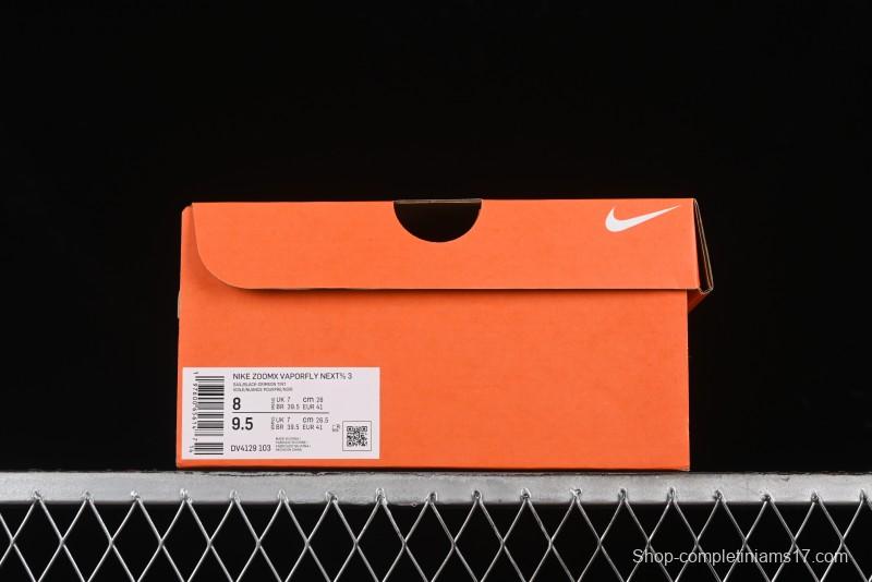 Nike ZoomX Vaporfly NEXT% 3 Marathon Series Foam Lightweight Cushioned Running Shoes - DV4129-103