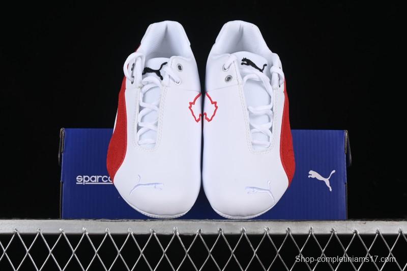 Puma Sparco Future Round Toe Lace-Up Leather Fabric Low-Top Lifestyle Casual Shoes - 308585-02