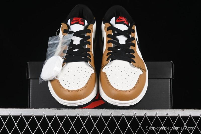 Nike Air Jordan 1 Low OG AJ1 Black Brown Low-Top Lifestyle Basketball Shoes - CZ0790-107