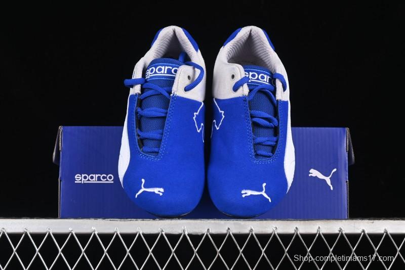 Puma Sparco Future Round Toe Lace-Up Leather Fabric Low-Top Lifestyle Casual Shoes - 307936-02