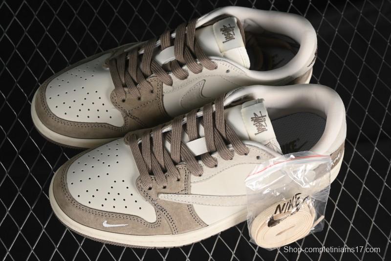 Nike Travis Scott x Fragment Design x Air Jordan 1 Low OG SP AJ1 Retro Sneakers - JH6089-001