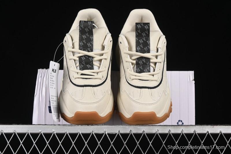 New York Yankees MLB Bigball Chunky Embo Monogram Thick Sole Sandals - 3ASHBEM4N50IVS