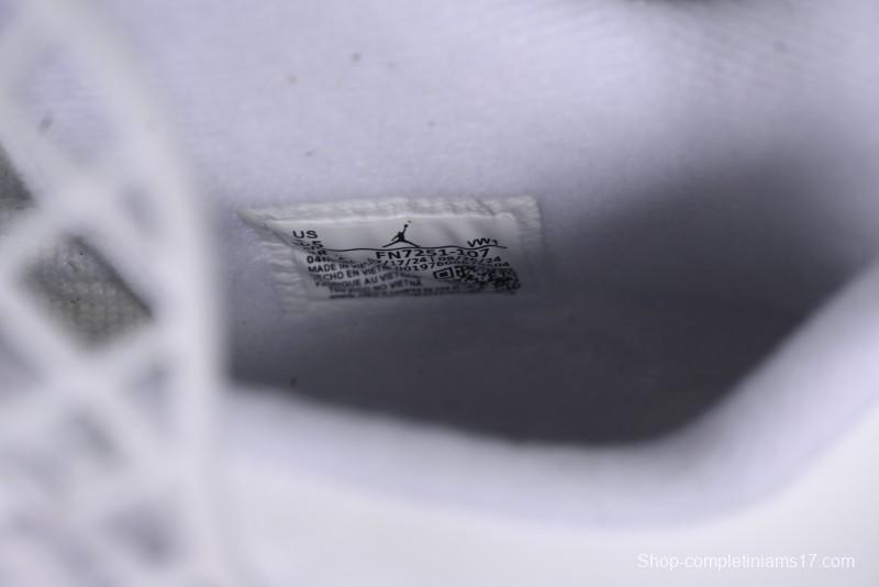 Nike Air Jordan 4 Retro Basketball Shoes with Net Design - FV7251-107