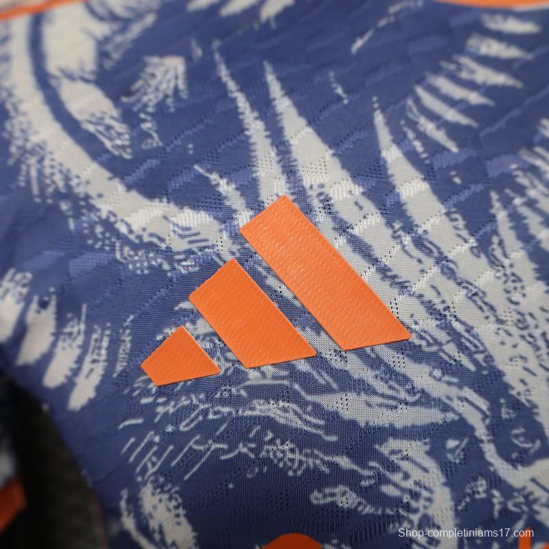 Player Version 25/26 Liverpool Blue with Orange Flaming Bird Special Jersey