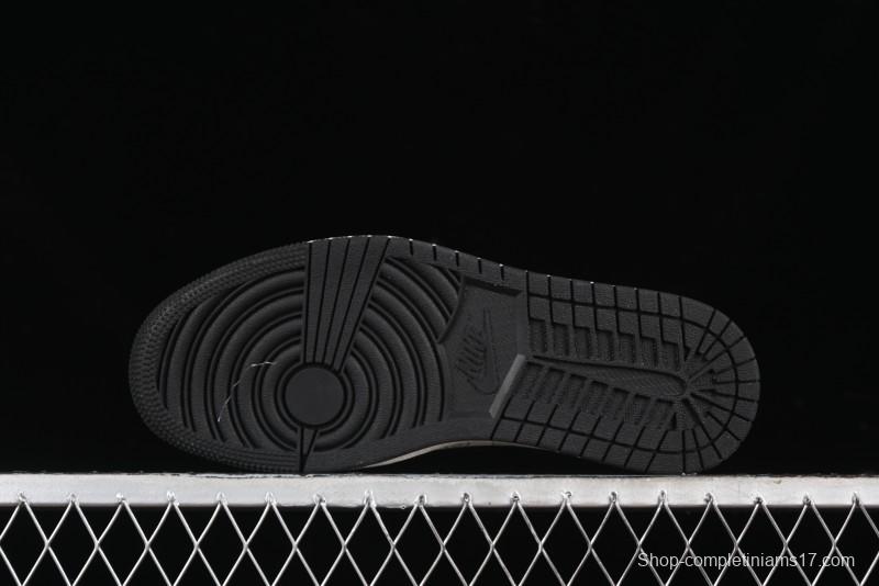 Nike Travis Scott x Fragment Design x Air Jordan 1 Low OG SP AJ1 Gucci Collaboration - Black Hook Dragonfly Low-top Casual Sneakers - SJ2068-137