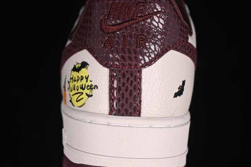 Nike Air Force 1'07 Low "Pumpkin Head" Halloween Themed Casual Sneakers - XL2321-888