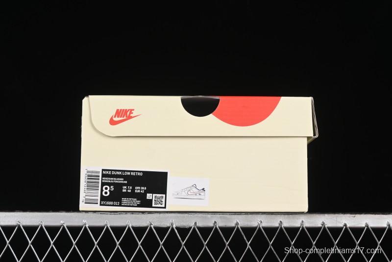 Nike SB Dunk Low Stussy Collaboration - Black Red Bunny Anniversary Custom Low-Top Casual Sneakers - XY1688-012