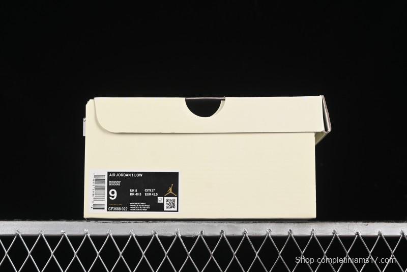 Nike Air Jordan 1 Low OFF-WHITE Collaboration Retro Basketball Shoes - CF3688-022