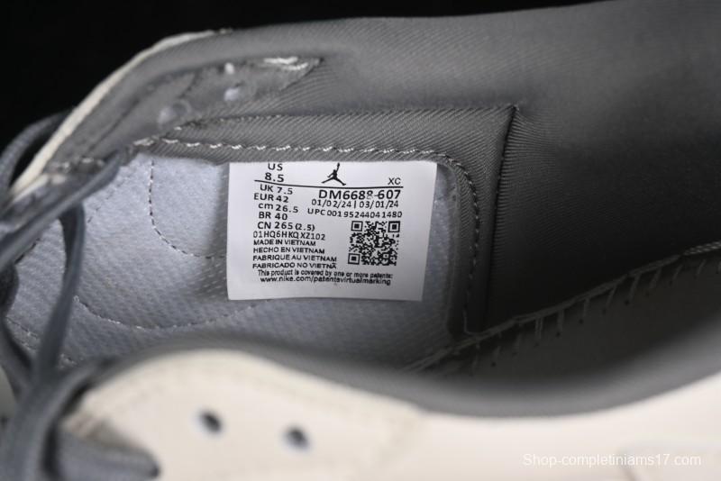 Nike Travis Scott x Fragment Design x Air Jordan 1 Low OG SP AJ1 Low Top Casual Sneakers - DM6688-607