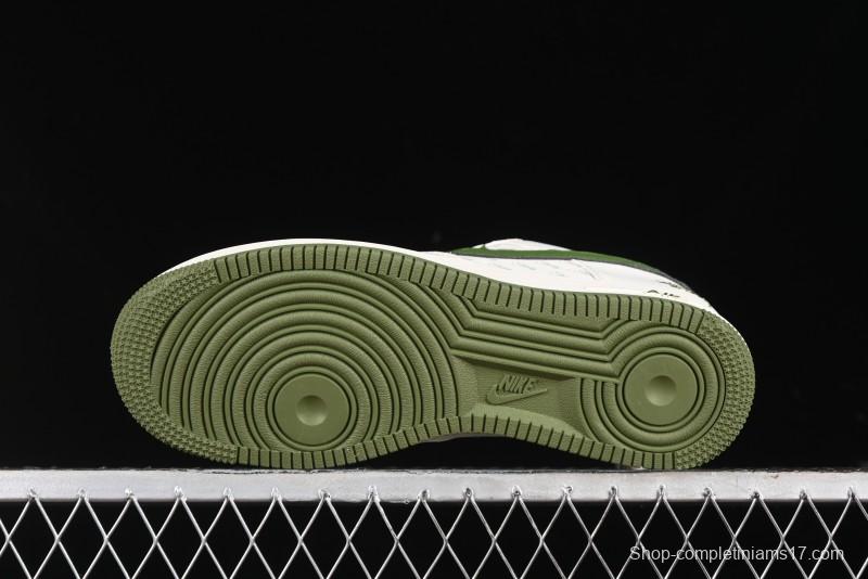 Nike Air Force 1'07 Low Stussy Collaboration - White Mint Green Low-Top Casual Sneakers - XZ3328-003