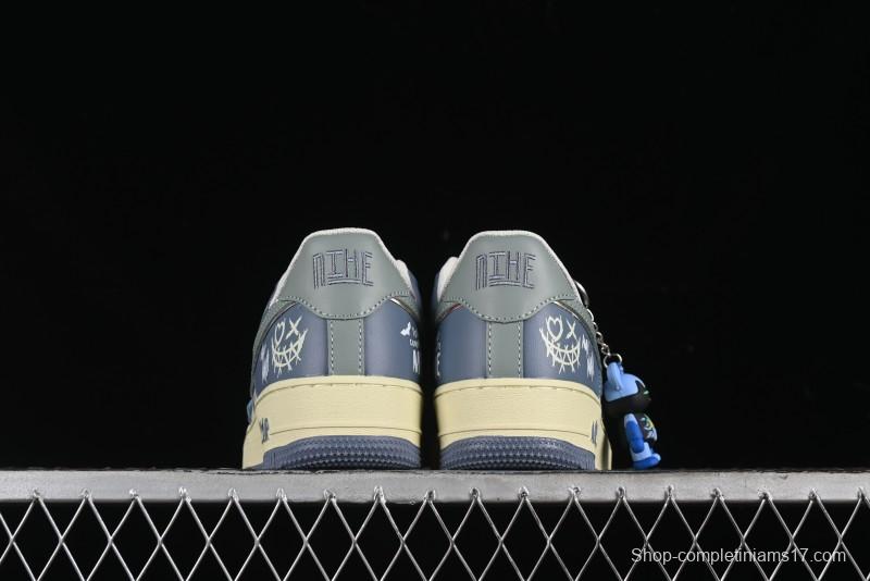 Nike Air Force 1 Low "Ghost Fire Clown" Halloween Themed Casual Sneakers - XL2321-333