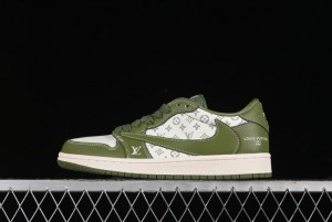Nike Travis Scott x Fragment Design x Air Jordan 1 Low OG SP AJ1 LV Collaboration - LX1988-105