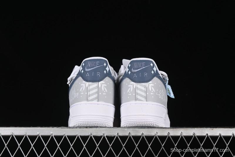 Nike Air Force 1 '07 Low Frozen Custom Paint Low-Top Casual Sneakers - ZH0316-035